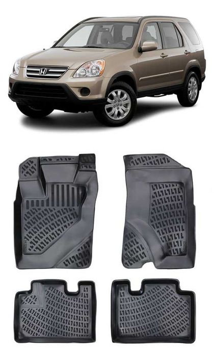 Гумени стелки RizLine съвместими с Honda CR-V 2001-2006