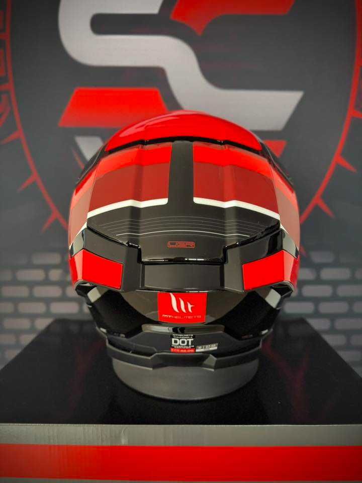 НОВА Каска MT Thunder 4 SV R25 B35 BLACK/RED