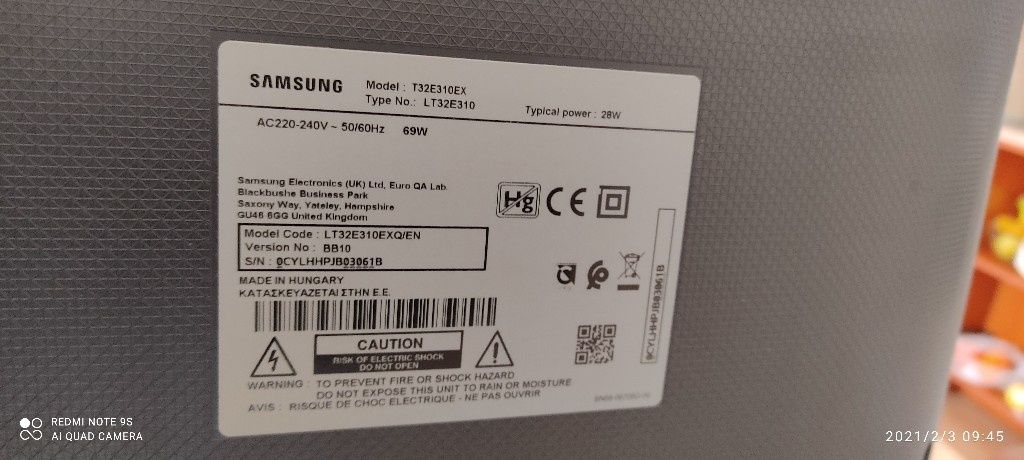 Маинборд BN41-02426 от телевизор Samsung T32E310EX