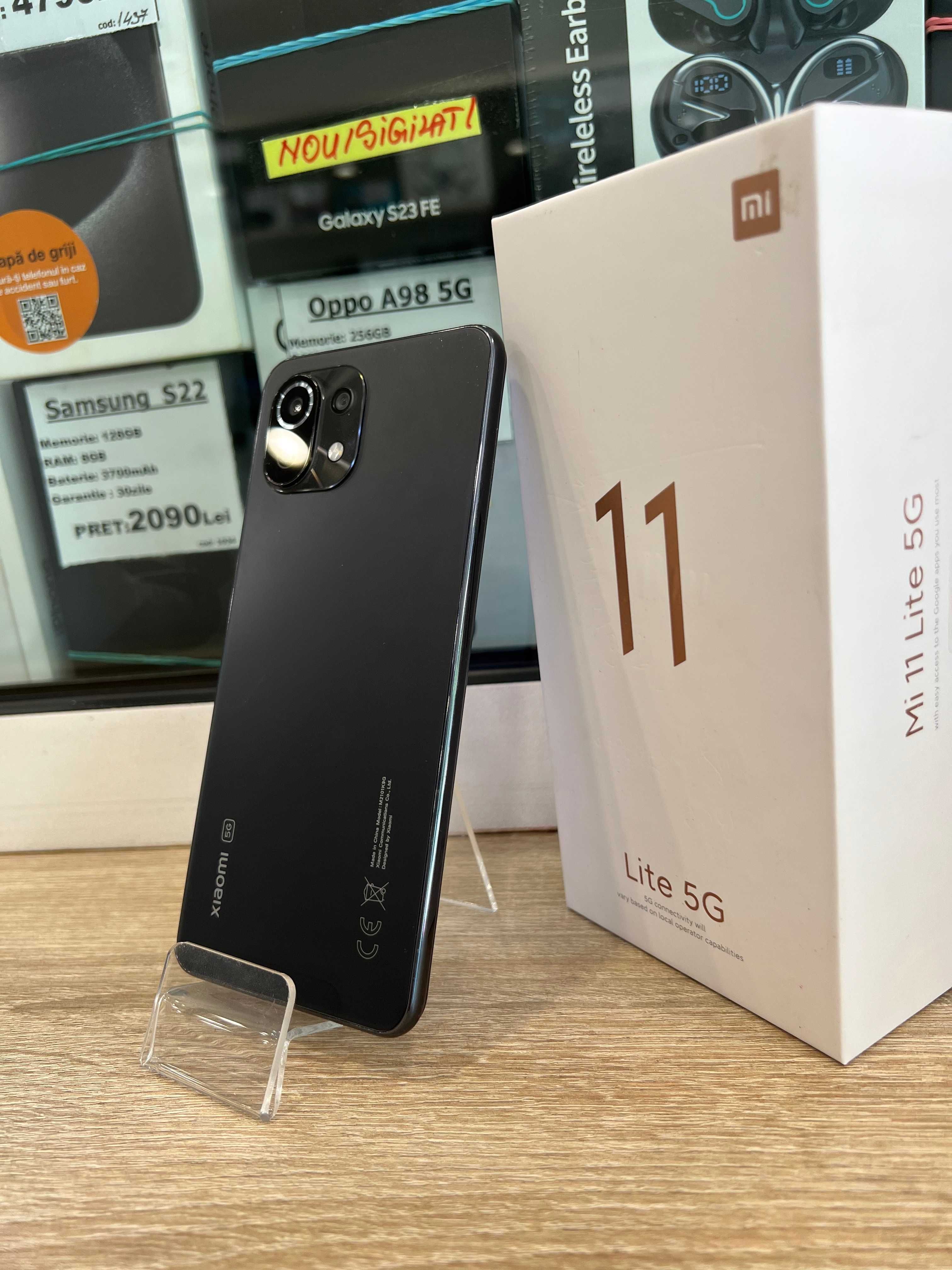 Xiaomi Mi 11Lite 5G, 128GB/8GB RAM, Black!