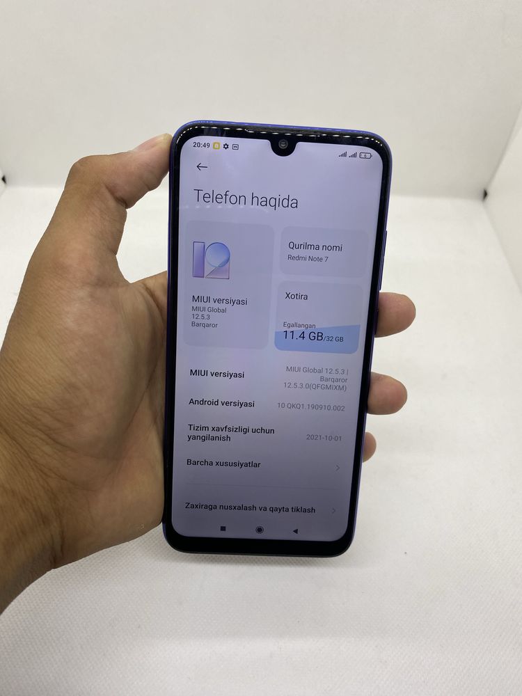 Redmi Note 7 sotiladi