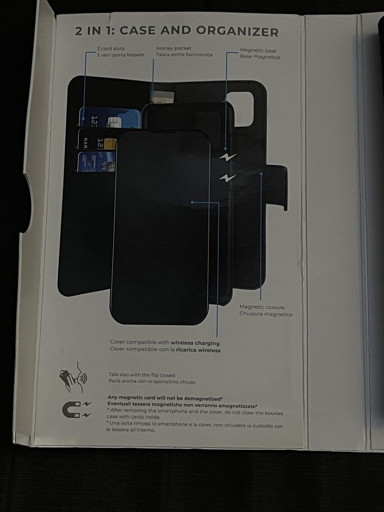 Husa Iphone 12 Pro Max Promax Puro Wallet Detachable 2 in 1