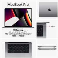 MacBook Pro 16‑inch M1 Pro 16GB/1TB Space Gray (MK193RU/A)