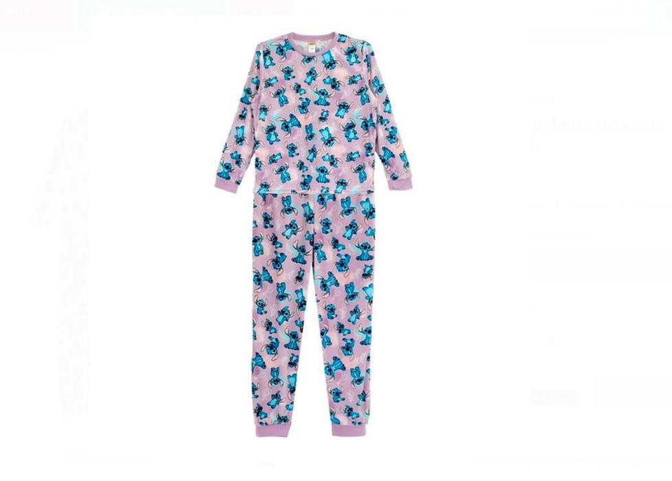 Дамска кадифена пижама на Стич