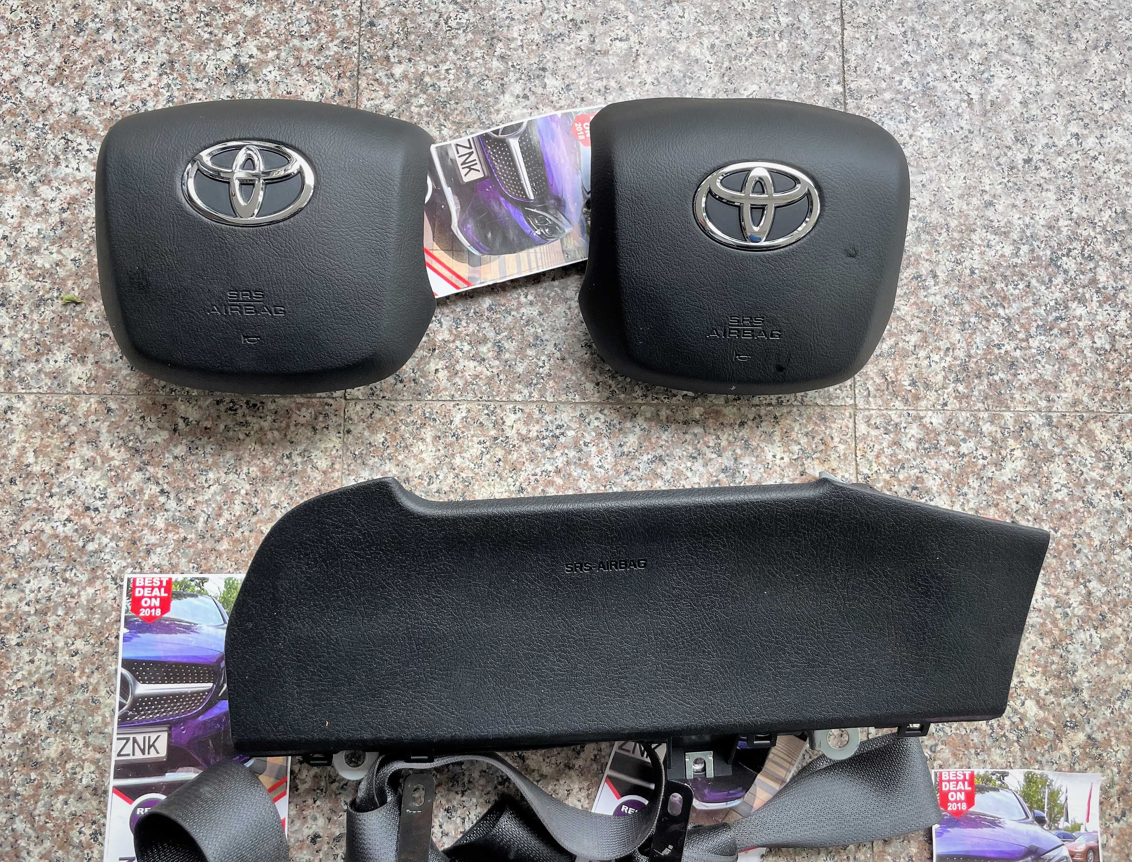 Toyota Hilux kit airbag volan / genunchi / set centuri de siguranta