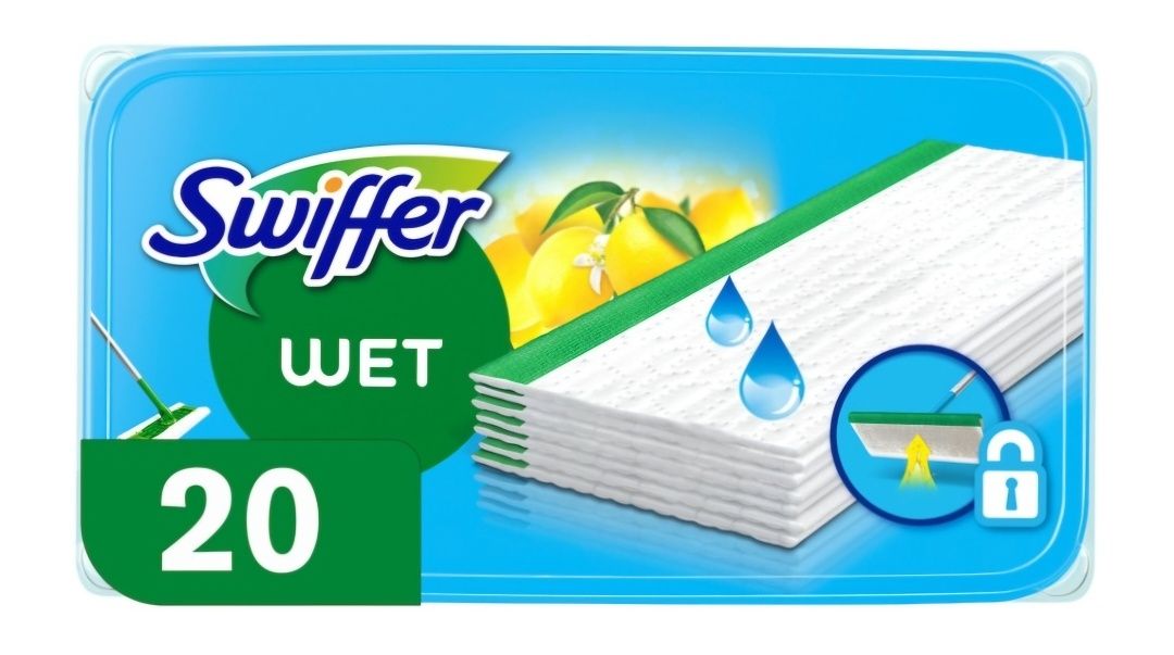 Резерви мокри кърпи за под Swiffer Sweeper, 20 броя