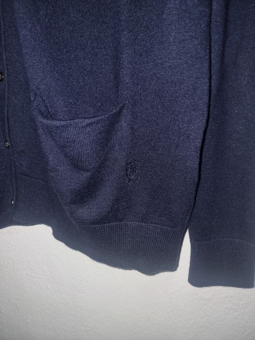 Cardigan din mătase și bumbac Massimo Dutti