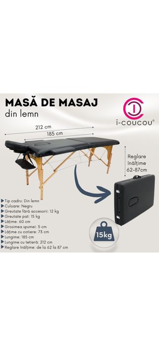 Masa de masaj, pat cosmetica pentru stilizarea genelor/pentru masaj,