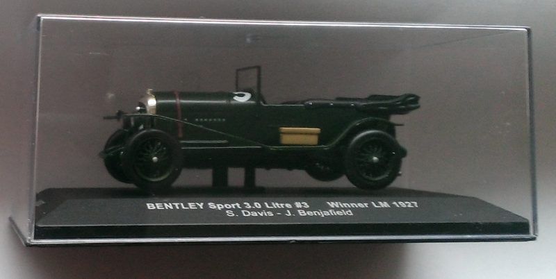 Macheta Bentley Sport 3.0 Litre winner Le Mans 1927 - IXO 1/43 noua