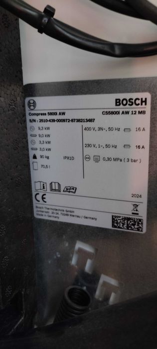 Термопомпа Бош моноблок 400v