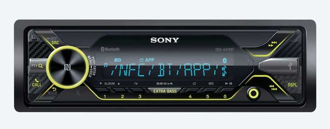 Автомобильный медиа-ресивер Sony с технологией BLUETOOTH® DSX-A416BT