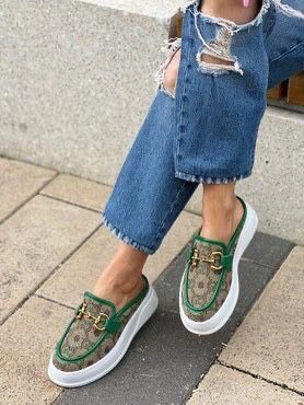 Papuci damă Gucci piele premium – fashion modern – mărimi 36-40