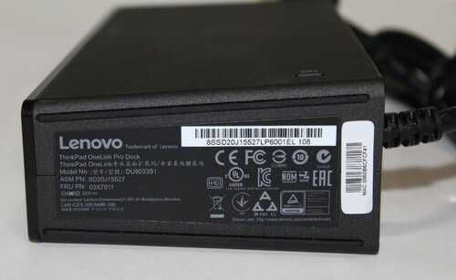 Docking Station Lenovo ThinkPad OneLink Pro Dock DU9033S1,DisplayP,DVI