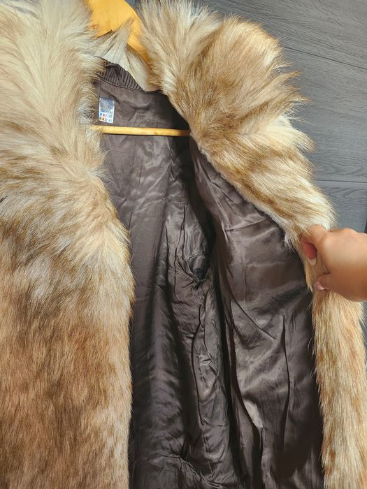 Haina vintage din blana naturala vulpe