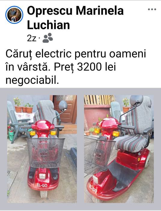 Cărucior vârstnici