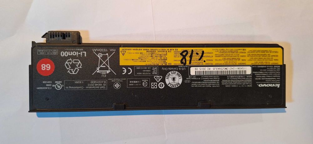 Acumulator, baterie originală Lenovo ThinkPad  11.1 V 24Wh