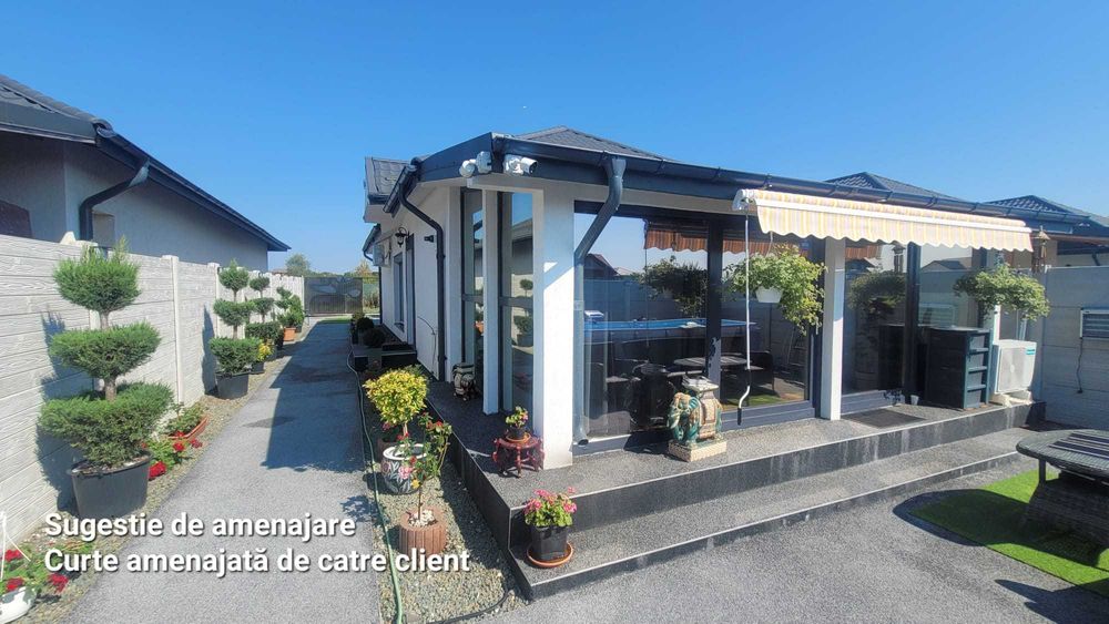 Casa pe un singur nivel in judetul Ilfov / variante  imob/ auto lux