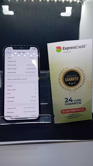 iPhone 12 Pro 128Gb bateria 78% Garantie 2 ani (b33245 ag15)