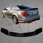 Спойлер лип за багажник Mercedes C-Class Coupe W204, черен гланц