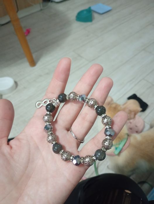 Промоция!!! 2 бр-27 лв,Гривни със зодии,с лунен камък,аметист за стрес