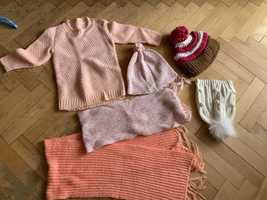 Плетени шалове и пуловер