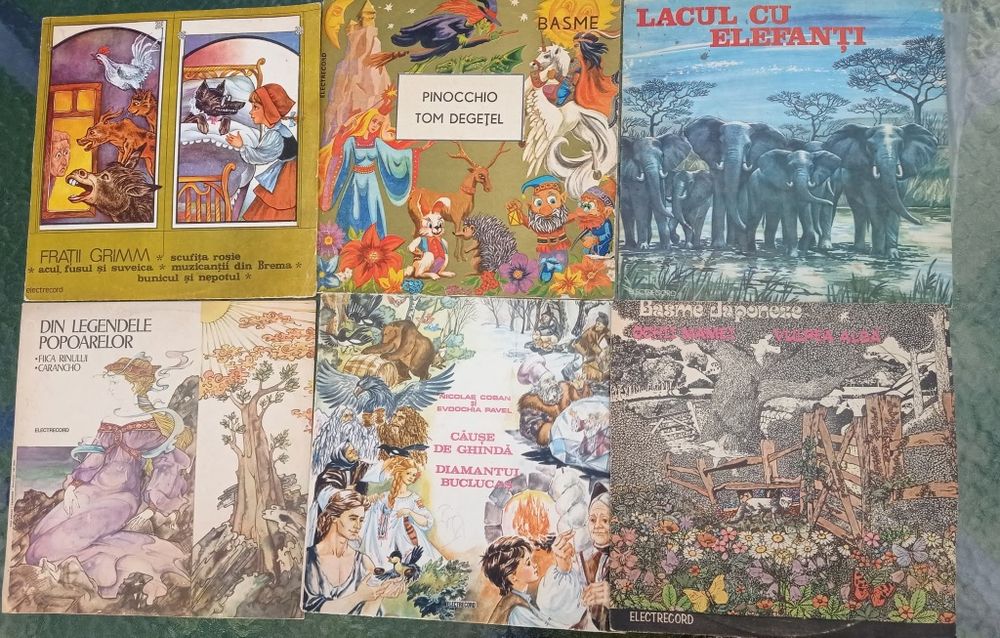 Lot 6 discuri/viniluri cu povești.