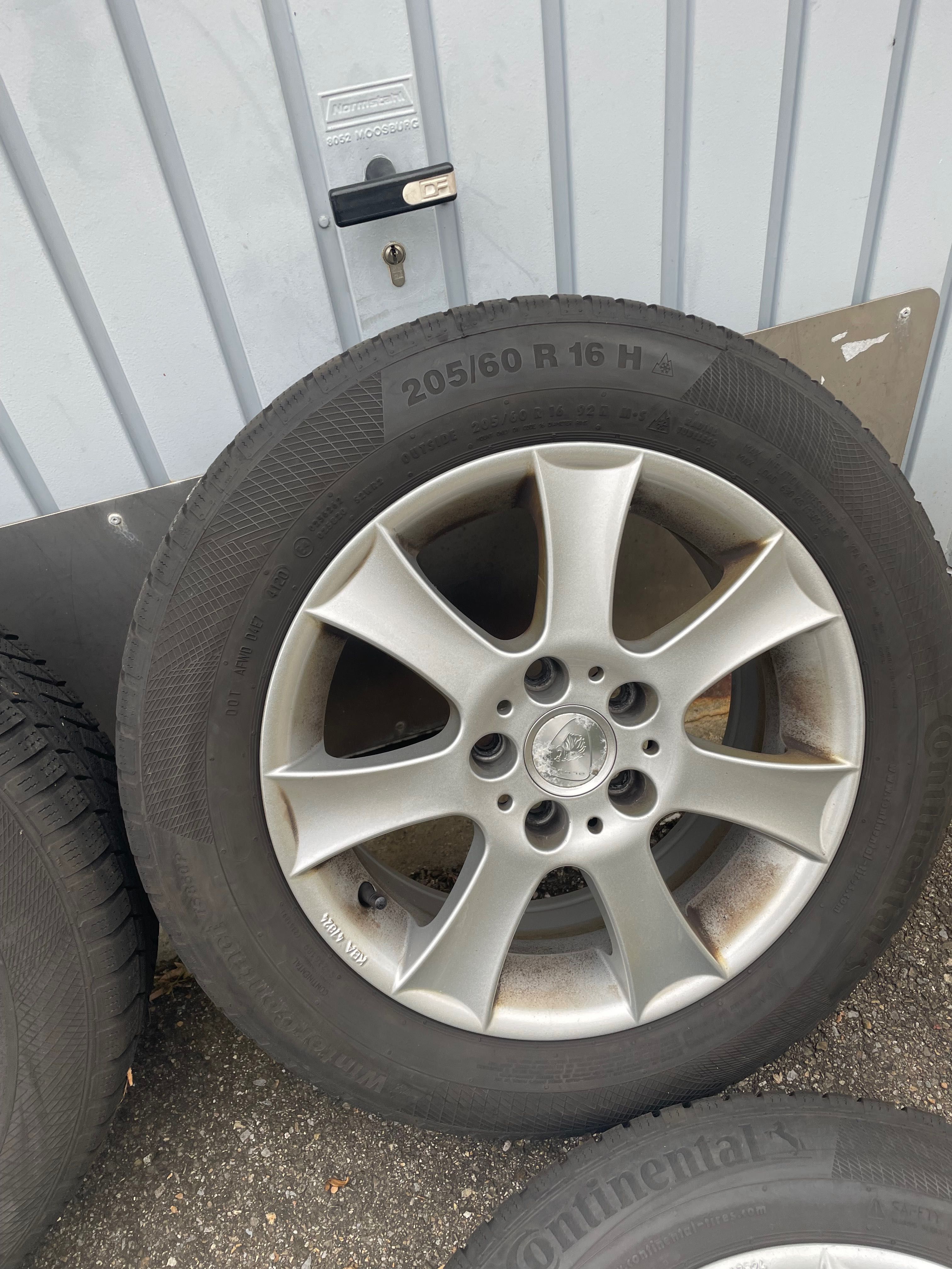 Jante Roți 16 5x112 ET38 205/60R16 anvelope Audi Seat Skoda VW