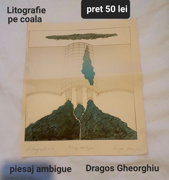Litografie pe coala