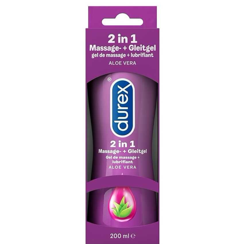 Lubrifiant, gel masaj Durex 2 in 1 aloe vera 200ml