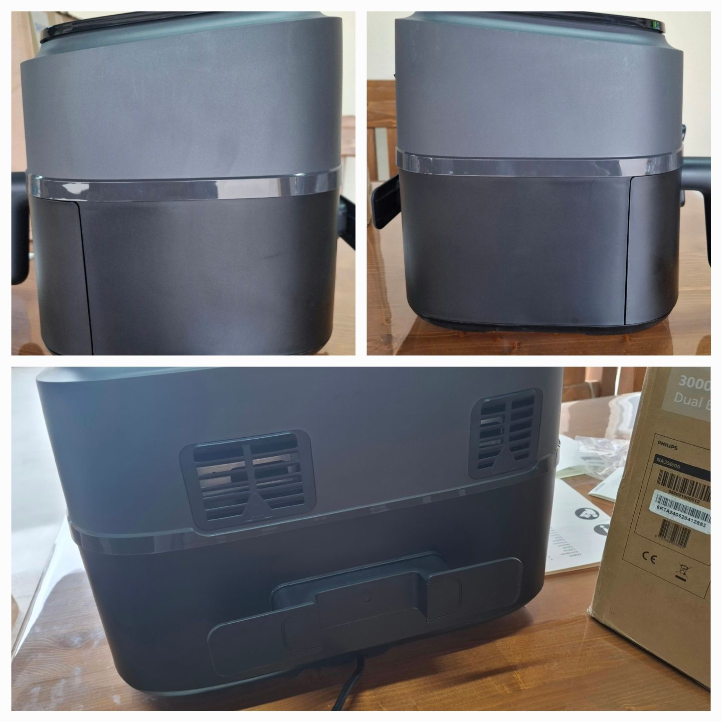 Фритюрник  Philips Dual Basket 3000- 2750W,9л,2 кошници, 8 програми