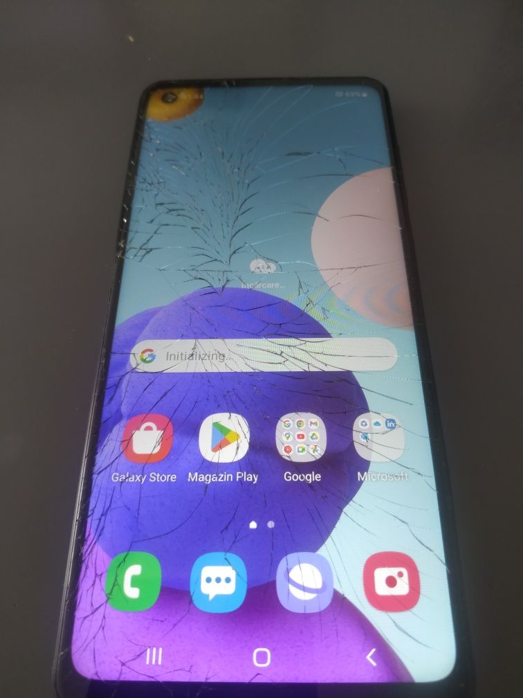 Smartphone Samsung a21s cu defect,sticla fisurata