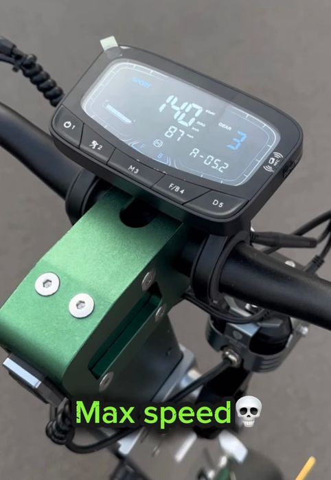 Электросамокат TANK dual motor 3200W, 60V, скорость до 100 км/ч