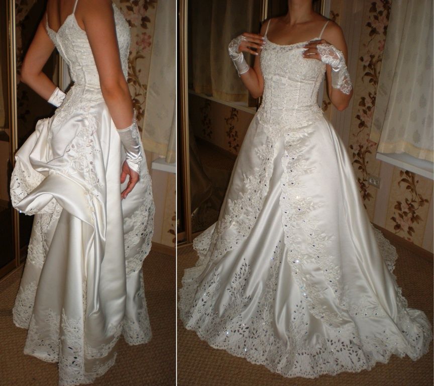 Платье свадебное цвет Айвори.