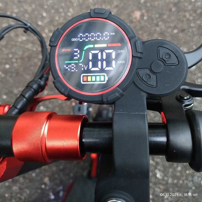 Електрически скутер, тротинетка със седалка 1200W 18AH, 55 км/ч