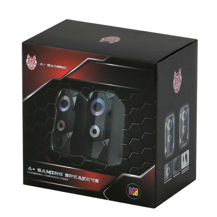 Тонколони Gaming A+ Kogaion, 2.0, Подсветка RGB
