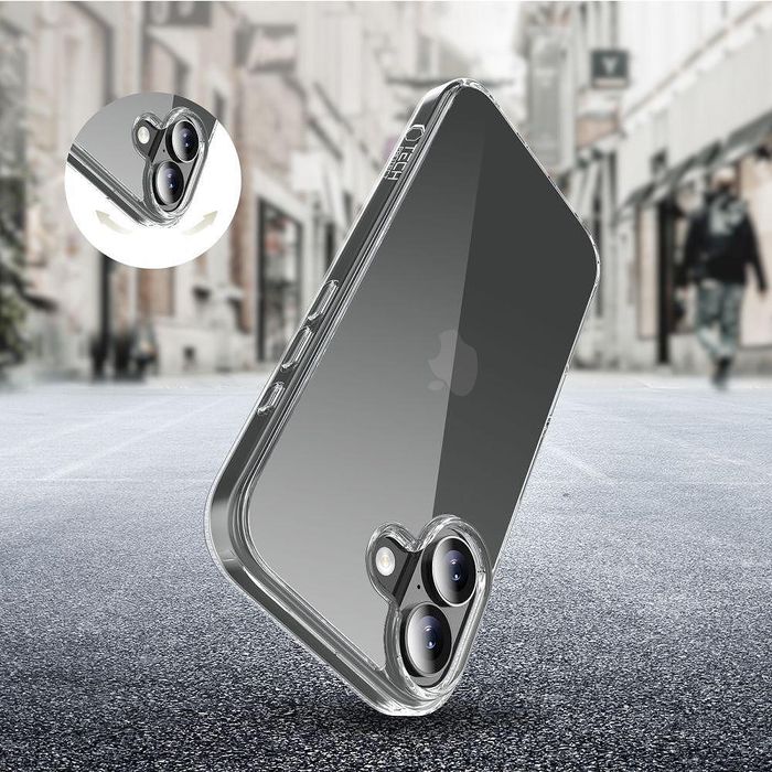 Калъф tech-protect flexair hybrid за iphone 17 в прозрачен цвят
