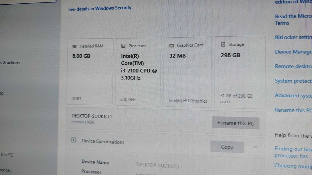 Unitate PC i3-2100 3.1 / 320GB / 8GB DDR3 / DVD RW / HDMI / silentios