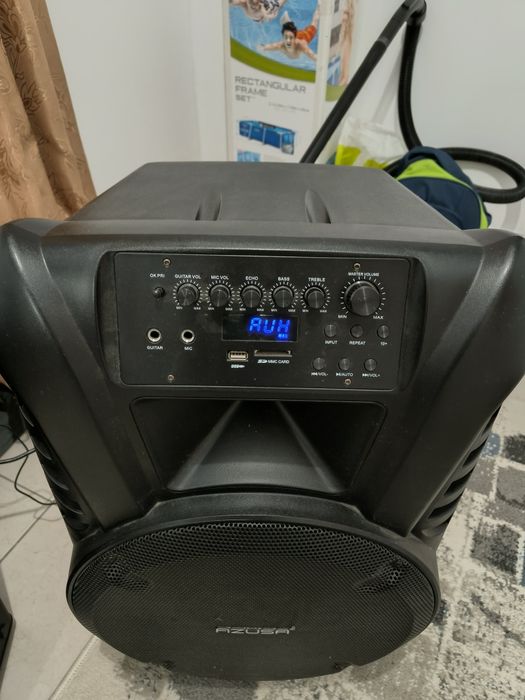 Boxa Azusa cu 2 microfoane și telecomanda