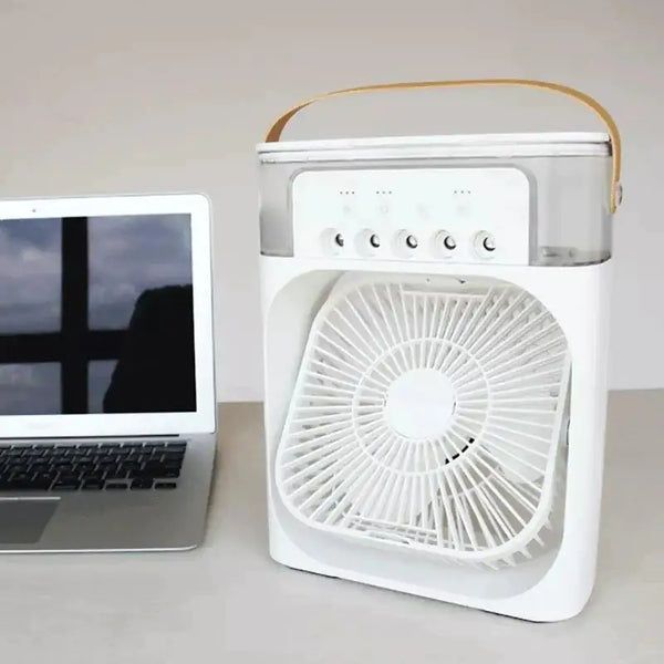 Ventilator de birou cu compartiment pentru gheata