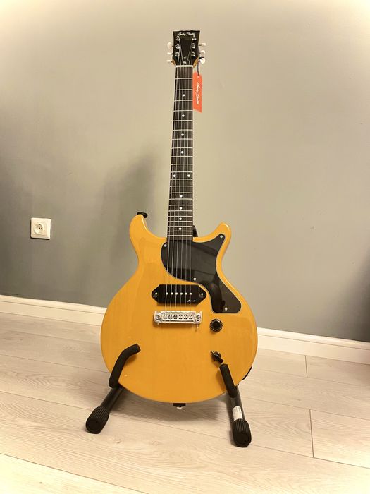 Chitara electrică Harley Benton DC Junior TV Yellow