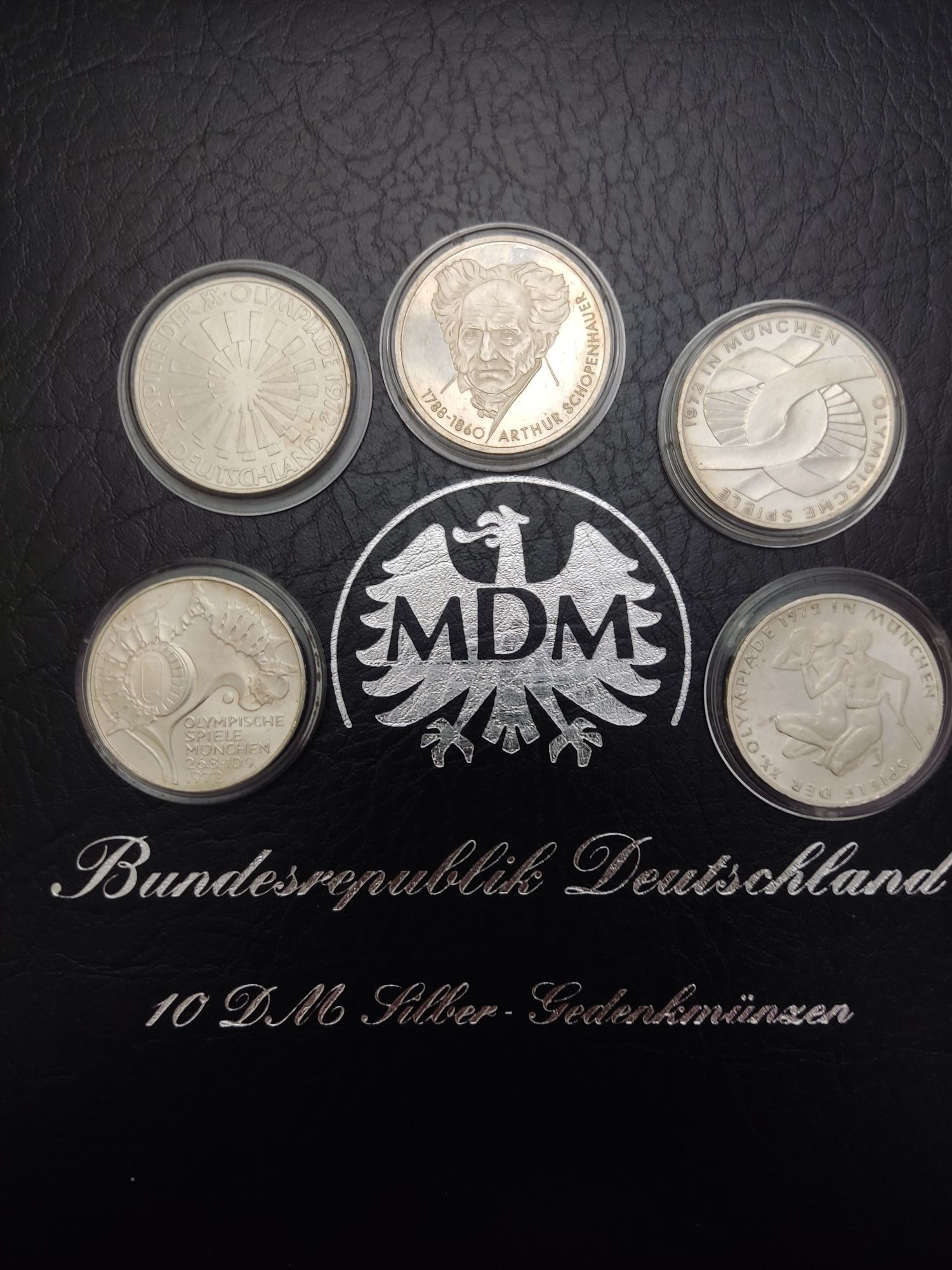 Monede din argint Germania 10 mărci aniversare și bancnote vechi Germ.