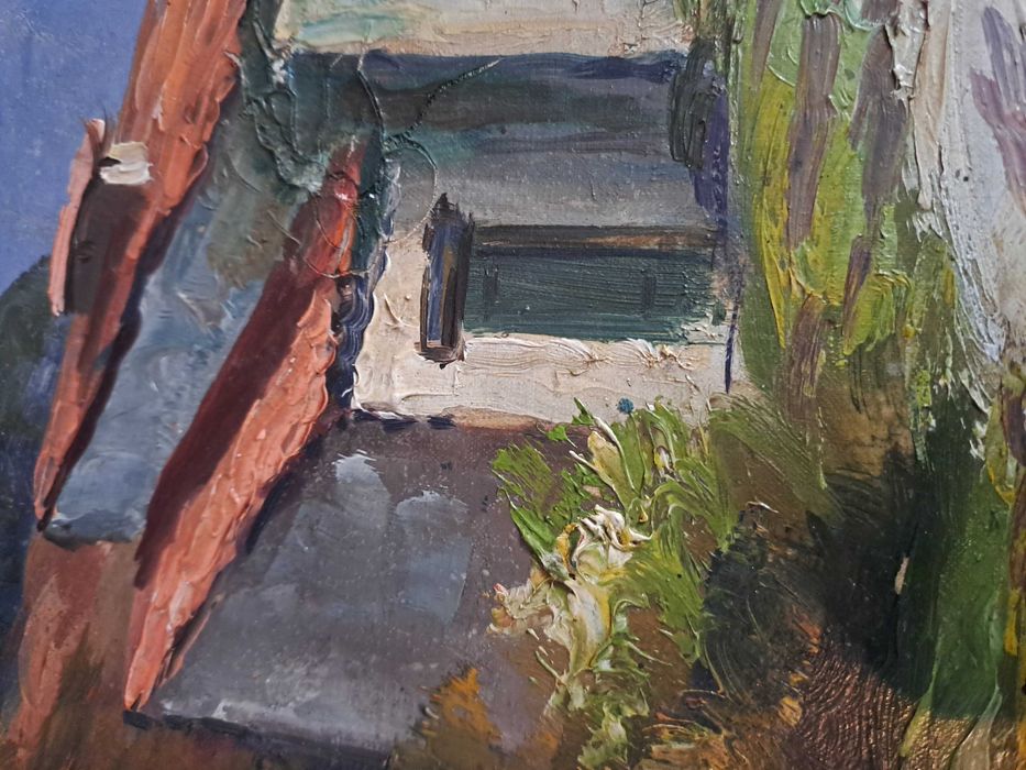 tablou pictura pe panza 35/24 cm semnat Louis Audrey