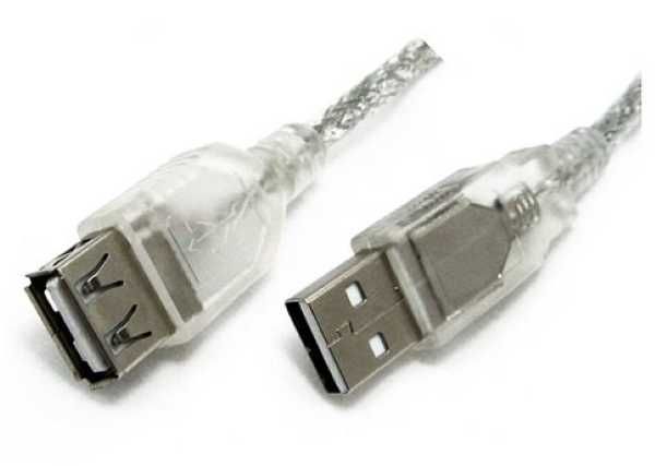 Кабел USB2.0 удължител 1,5м Digital One SP00213 - M/F черен