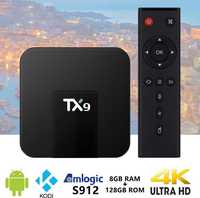 4K TV Box TX9 8GB RAM/128GB ROM/ТВ БОКС/Приемник на Android 12.1