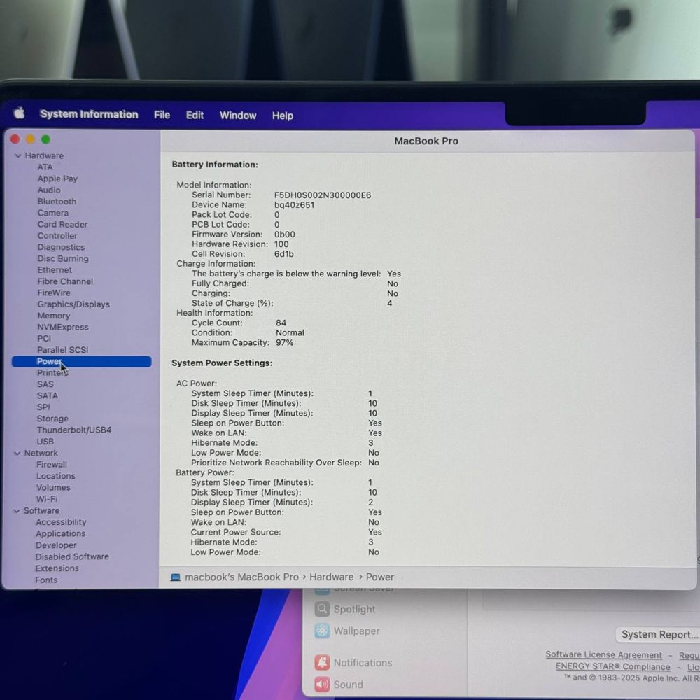Macbook Pro 2023 / M3 Pro / 18 / 512 / 83-97%