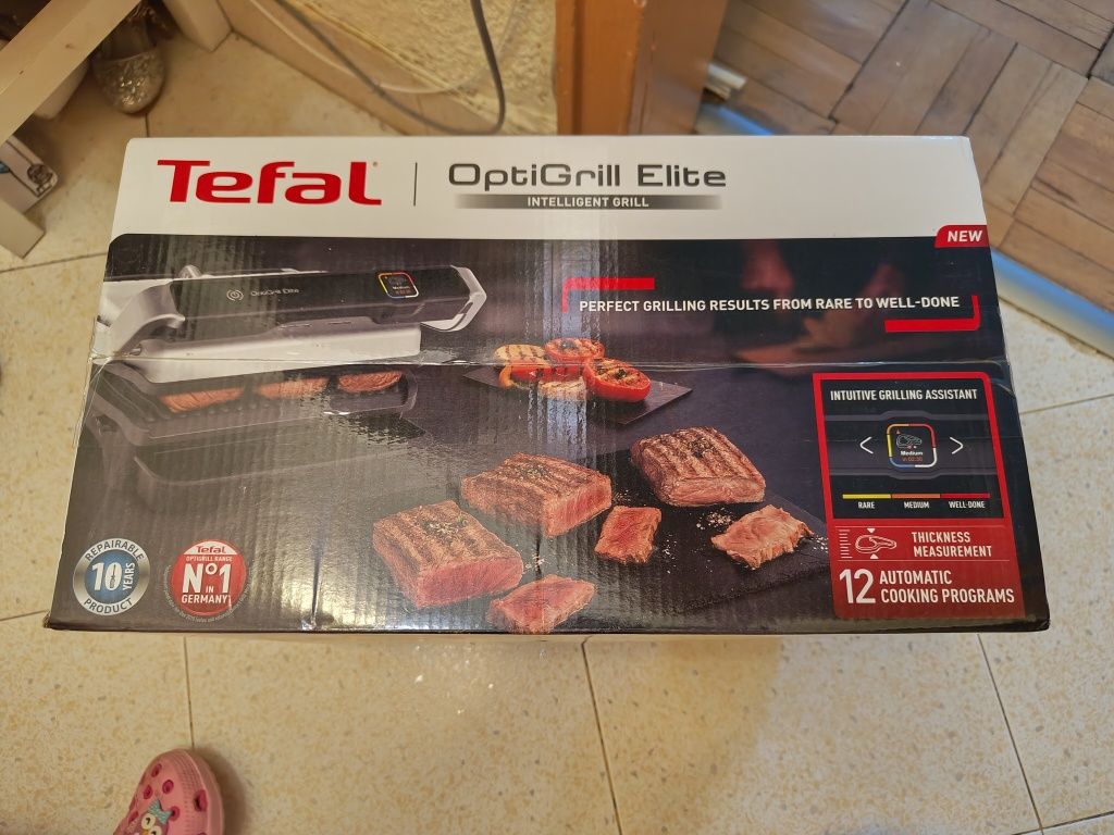 Tefal Optigrill Elite Чисто нов
