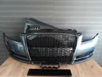 Pachet Bara Aripa Grila radiator Audi A4 B7 Gri LZ7X Nimbus Grey 04-07