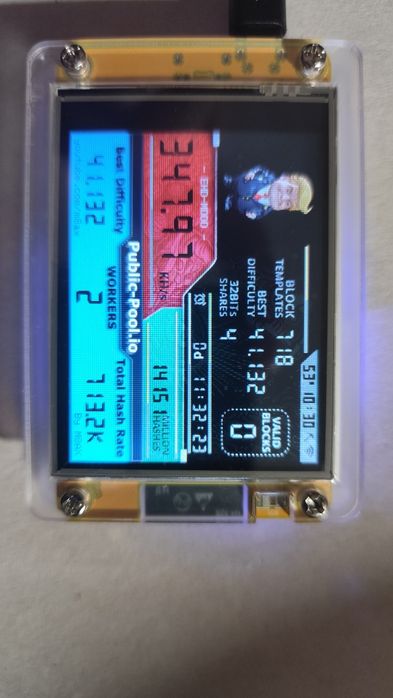 Nerd miner v2 на 350kh/s потребление v2