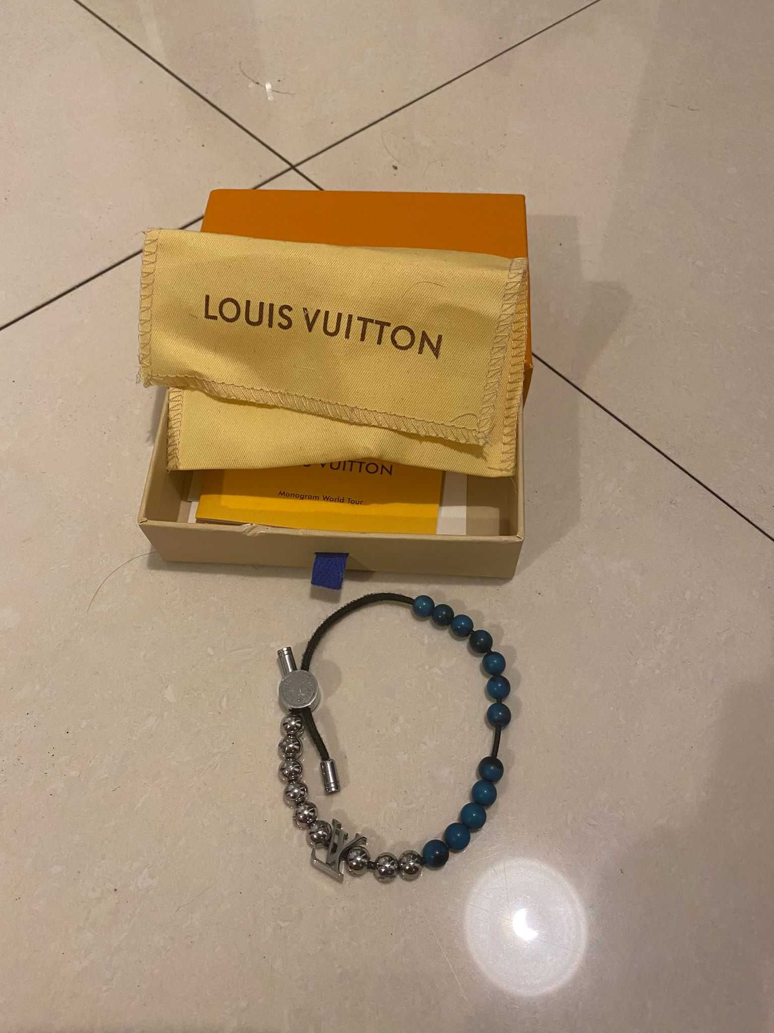 Louis Vuitton Bracelet, new, monogram blue, unisex