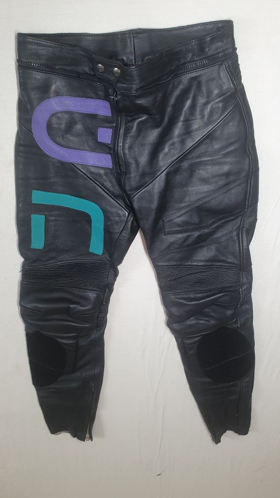 Pantaloni moto piele